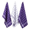 thumbnail image 1 of Waffle Weave Terry Dishtowel & Dishcoth Set, 8-Piece, Eggplant, 1 of 6