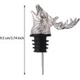 thumbnail image 3 of Deer Head Wine Pourer Metal Deer Head Tapón de vino Champagne Deer Head Pour, 3 of 5
