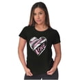 thumbnail image 4 of Valentine's Day Love Heart Sketch Womens Slim Fit Graphic Tee Brisco Brands S, 4 of 5