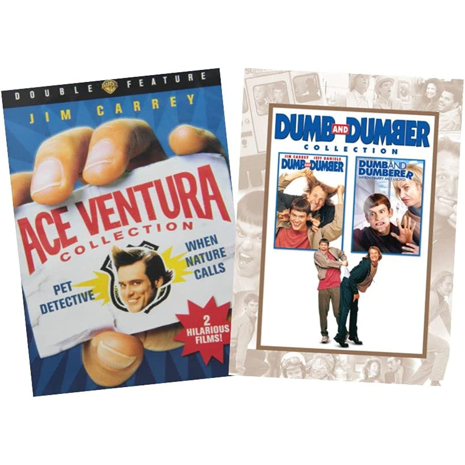 4-Film Comedy Laugh Pack Collection Jim Carrey As Ace Ventura: Pet  Detective & When Nature CallsDumb & Dumber & Dumb And Dumberer [Dvd] -  