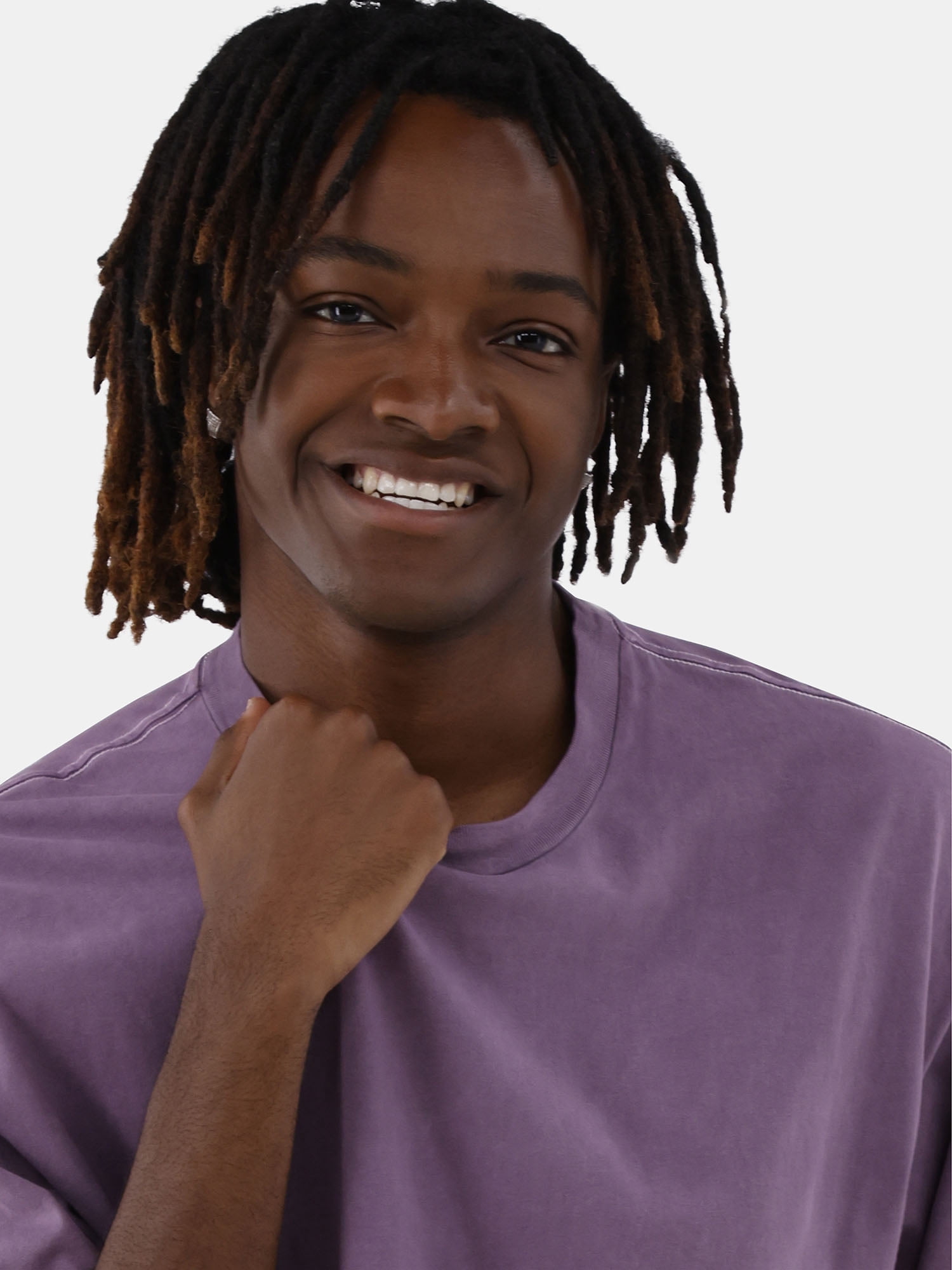 No Boundaries All Gender Cotton Oversize Tee with Short Sleeves, Men's and Big Men's
