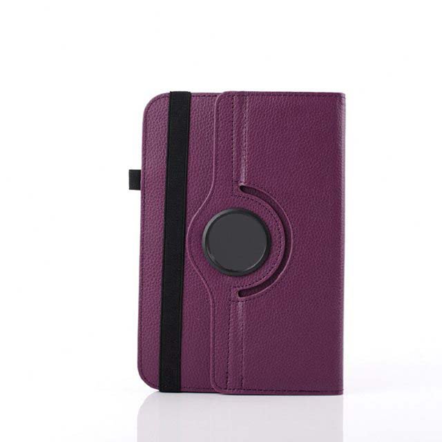 Universal tablet pc protective cover leather case 360 swivel 7 8 10 inch adjustable casing for lenovo Huawei teclast purple 8 inch