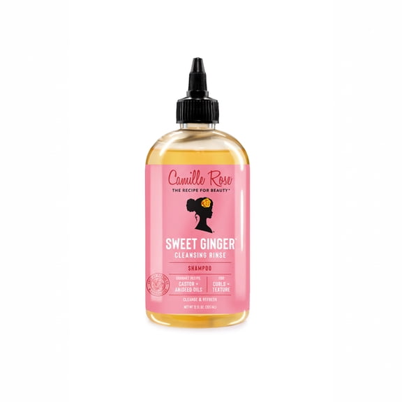 Camille Rose Sweet Ginger Cleanse & Refresh All Ages Cleansing Rinse with Ginger Root & Aniseed Oil, 12 fl oz