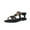 Black, variant on VEKDONE Fashion Sandals for Women Women's Bohemian Roman Beach Casual Round Toe Flat Sandals