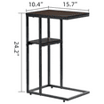 Somdot End Table, CShape Side Table TV Tray Table for Couch Sofa Bed