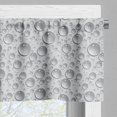 thumbnail image 3 of Ambesonne Grey Valance Pack of 2, Waterdrops Monochrome, 54"X12", Grey, 3 of 5