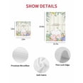 thumbnail image 7 of Easter Kitchen Dish Towels for Drying Dishes Set of 3, Spring Rabbit Ears Foot Colorful Eggs Leaf Floral Waffle Weave Microfiber Hand Tea Bathroom Towels Quick Dry & Absorbent Towel 15.7x23.6, 7 of 7