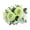 Green, variant on Artificial White Peony And Hydrangea Bouquet 11.8 Inch Lifelike Fake Flower Arrangement With Greenery For Wedding Table Centerpiece Home Office Decor