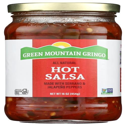 Green Mountain Gringo, Salsa, Hot, 16 Oz - Pack of 2