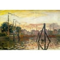 thumbnail image 2 of Monet, Claude 14x11 Black Modern Framed Museum Art Print Titled - The Port of Zaandam 1871, 2 of 4