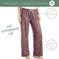 thumbnail image 2 of Hello Mello Holiday Lounge Soft Pants Pajama Bottoms, All Wrapped Up Small/Medium (Women's), 2 of 6