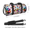 thumbnail image 4 of KLL Mexican Bright Style Duffle Bag For Men Women Sport Gym Fitness Tote Travel Training Workout Basketball Football Weekender, 4 of 8