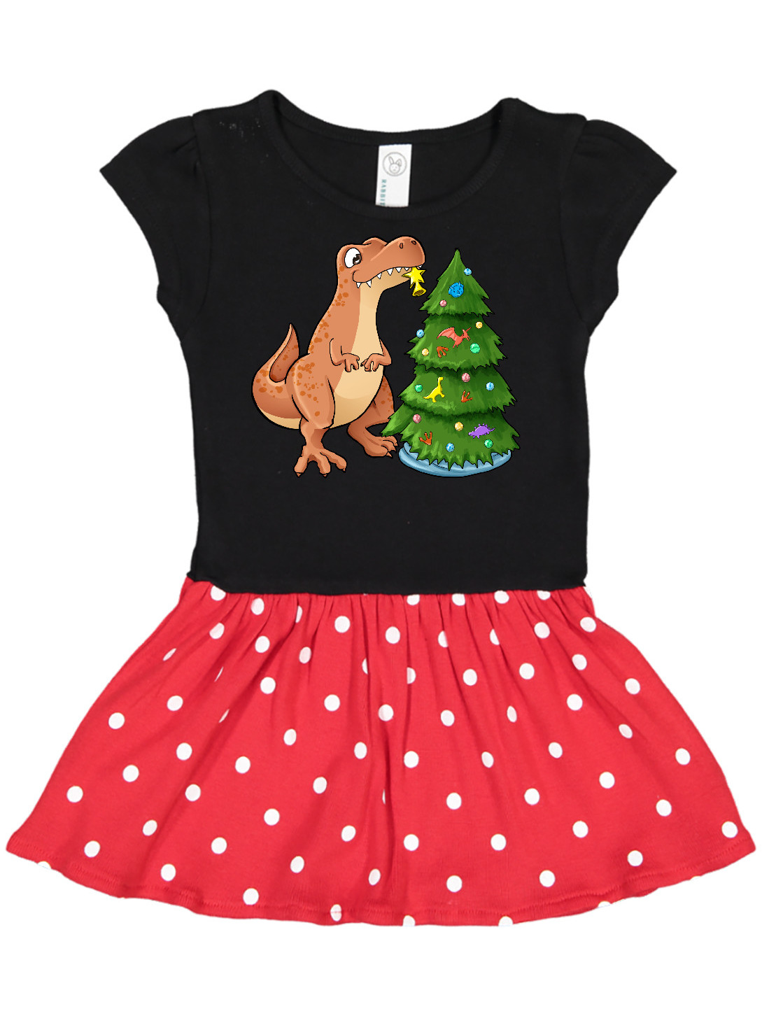 Inktastic Tyrannosaurus Rex Decorating Christmas Tree Gift Toddler Girl