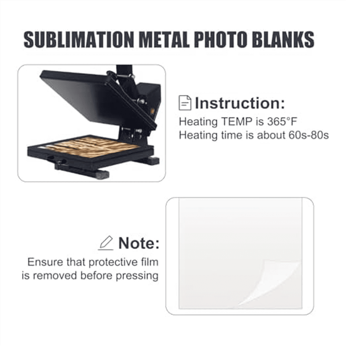 30 PCS Sublimated Aluminum Photo Blanks Heat Transfer Metal Photo Plates 0.45mm for DIY Printing Living Room Bedroom