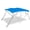 Blue, variant on SavvyCraft® 4 Bow Square Tube Boat Bimini Top with Frame & Canvas, 8ft L 54"H 91"-96" W Navy