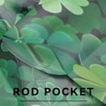 thumbnail image 4 of St Patricks Day Sheer Curtains 84 Inches Long Clover Green Leaves 2 Panels Rod Pocket Voile Window Curtain Set Drapes for Living Room Bedroom Dining Room, 52 W x 84 L, 4 of 6