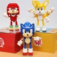 thumbnail image 4 of Sonic The Hedgehog Set Bloques Armables 3d Tails Knuckles Rompecabezas figura armable Knucles, 4 of 5