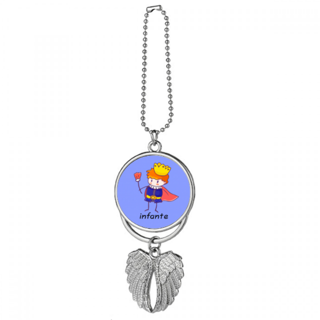 Infante Proposal Scribble Ingenuity Silver Wing Car Pendant Decoration