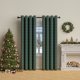 thumbnail image 4 of Christmas Curtains Holiday Decorations Polyester Window Treatments for Living Room Bedroom Festive Seasonal Home Decor with Rod Pocket, 4 of 6