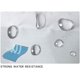 thumbnail image 5 of Juego de 4 piezas de decoraciones navideñas para baño, funda para asiento de inodoro, alfombra, cortina de ducha, juego de Papá Noel, alce, muñeco de nieve, decoración para baño, 5 of 7
