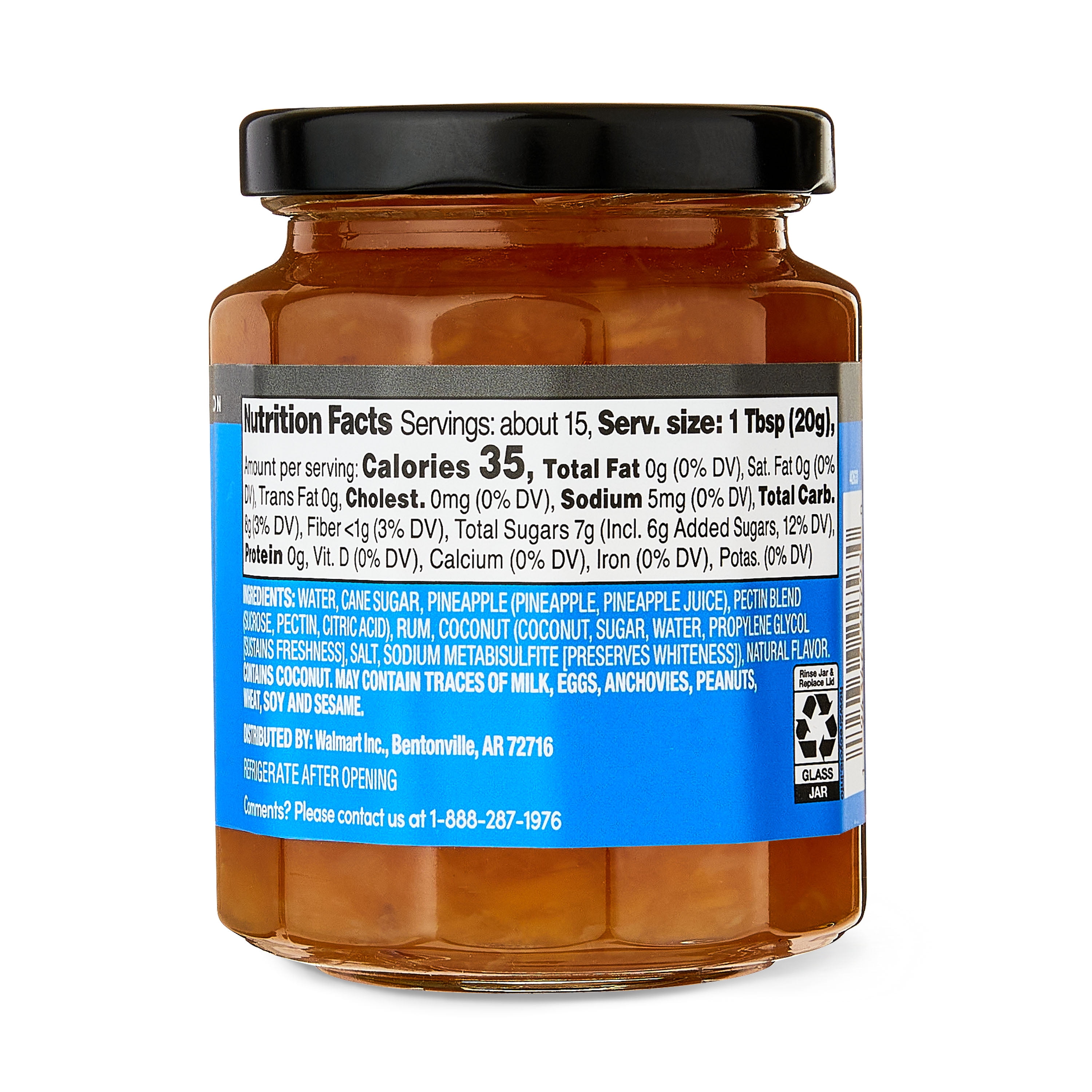 bettergoods Pineapple, Rum and Coconut Fruit Spread, 10.5 oz