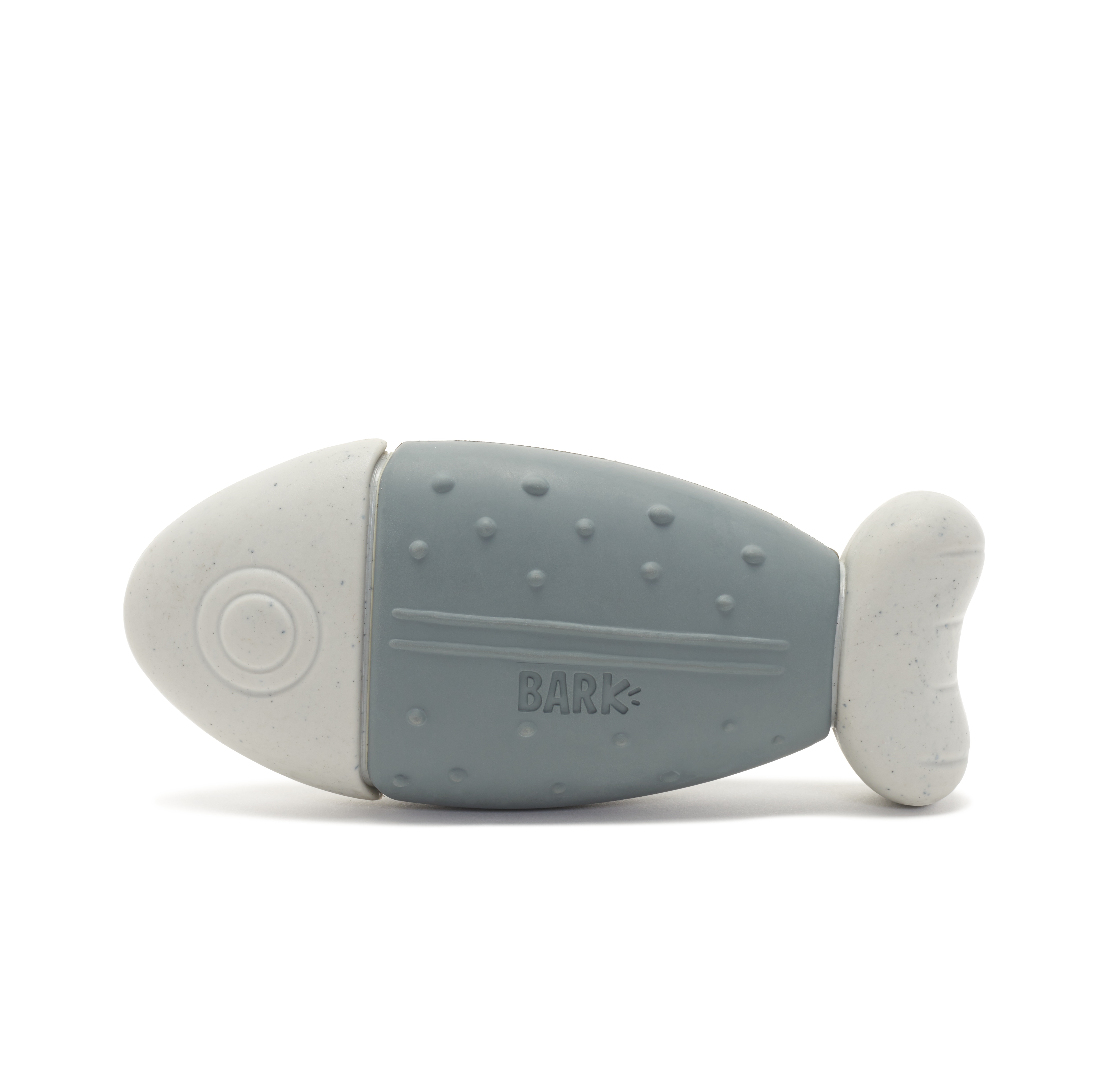 BARK Super Chewer Rubber Dog Toy Stronger Streams Salmon (Large