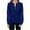 #01-Dark Blue, variant on Ichuanyi Fall Tops for Women 2022 Women's Summer Long Sleeve Shirts Zip Casual Tunic V-Neck Rollable Blouse Tops