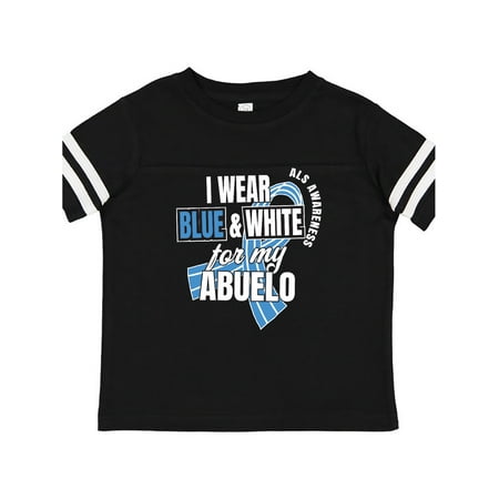 

Inktastic I Wear Blue and White For My Abuelo ALS Awareness Gift Toddler Boy or Toddler Girl T-Shirt