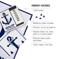 thumbnail image 2 of Lantern Press 1000 Piece Jigsaw Puzzle, Avalon, New Jersey, Blue and White Anchor, 2 of 5