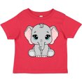 thumbnail image 3 of Inktastic Cute Gray Elephant Boys or Girls Toddler T-Shirt, 3 of 5