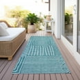 thumbnail image 6 of Addison Rugs Chantille Indoor/Outdoor Transitional Geometric Teal Washable Runner Rug, 2'3" x 7'6", 6 of 6