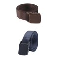 thumbnail image 1 of 2 piezas de cinturones de cinturo de unisex de moda cinturones con hebilla deslizante para mujeres y hombres, 1 of 8