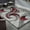Red, variant on Allstar 5x7 Modern Area Rug in Red with Red Abstract Swirl design (4' 11" x 6' 11")