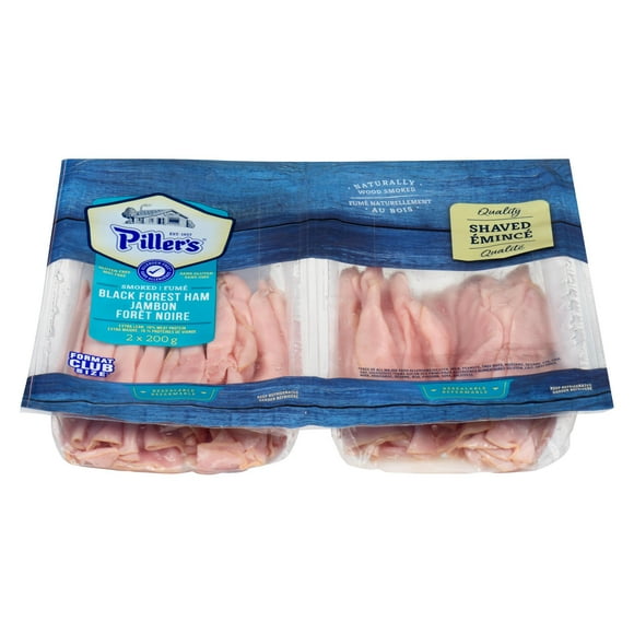 Jambon forêt noire émincé qualité Piller's 2x200g