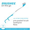 thumbnail image 2 of Brushee 3-in-1 Disposable Mini Toothbrush and Travel Toothbrush, 120-Pack, 2 of 4