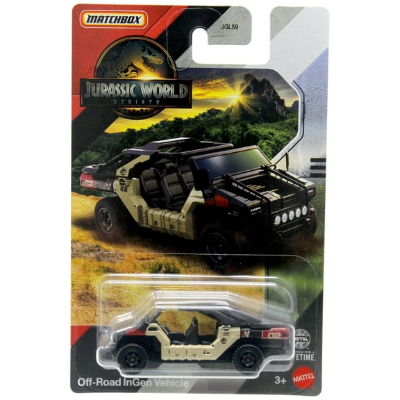 Jurassic World Rebirth Matchbox Off-Road InGen Vehicle Die Cast Vehicle