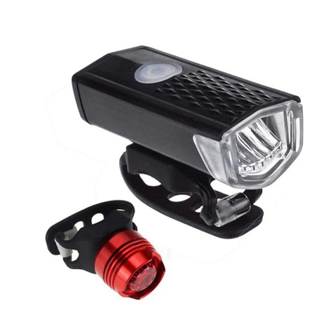 maskred LED Light Front Light USB Rechargeable Light LED Bike Front Headlight No.1