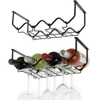 WYKDL Wine Bottle Holder Mermaid Wine Rack Champagne Bottles Stand Glass  Cup Holder Display Stemware Rack (Color : B)