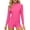 Hot Pink, variant on ITSAME Girls Rash Guard Swimwear Quick-Dry Long Sleeve Tops and Boyshorts Surfing Swimsuit 2-Piece Yellow Size 9-10