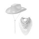 thumbnail image 4 of Sombrero de Vaquero Occidental, Sombreros, Sombrero de Disfraz Y Flecos, Pañuelo, Sombrero de para Cumpleaños, Playa Y Accesorios para Fiestas, 4 of 8