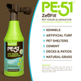 thumbnail image 4 of ZeoFill PE-51 Pet Odor Eliminator – Dog Odor Eliminator Enzyme Cleaner, Cat & Dog Pee Deodorizer Spray, Turf Cleaner, 12 Pack of 32oz Bottles w/ 6 Max Flow Garden Hose Nozzles, 4 of 8