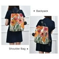 thumbnail image 4 of FORMRS Women's Travel Backpack Purse Anti-Theft Hidden Pockets Casual Shoulder Bag, Hand Drawn Floral, 4 of 7