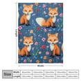 thumbnail image 4 of COMIO Fox Blanket Cute Fox Throw Blanket,Flannel Blanket Cozy Fuzzy Soft Throws Blanket for Couch Home Decor,Lightweight Fox Throw Blanket for Sofa Bed Traveling Camping Adults Kids Teens Gifts, 4 of 6