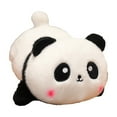 thumbnail image 2 of Plush Sleeping Animal Doll, Panda Corgi Kitty Companion, Soft Stuffed Bedtime Pillow, Children Cuddle Toy, Decorative Ornament, Imaginative Play Gift, 2 of 6