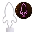 thumbnail image 4 of kusrkot Rocket LED Neon Signs Wall Light Neon Sign Decor Lamp Art Night Light Visual Art Pink, 4 of 4