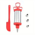 thumbnail image 4 of Set, Stainless Steel Cookie Press With 4pcs Decorating Tips And Spatula, Baking Tools, Kitchen Gadgets, Kitchen Accessories, Home Kitchen Items, 4 of 4