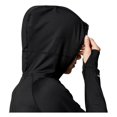 thumbnail image 5 of ASICS Womens Thermopolis 1/2 Zip Hooded Basic T-Shirt, Black, X-Small, 5 of 5