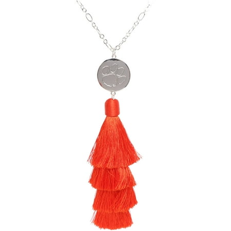Clemson Tigers Jewelry - Clemson Tigers Tara Tassel Necklace - No Size