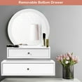 thumbnail image 6 of Costway Wall Mounted Vanity Makeup Dressing Home Furniture 2Drawer, 6 of 10
