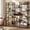 Triple Wide 4 Tier, variant on Meilocar Triple Wide 4 Tier Bookcase, 11 Open Display Shelves, Free Standing, Adjustable Shelves for Home Office, Living Room, Bedroom, Rustic Brown